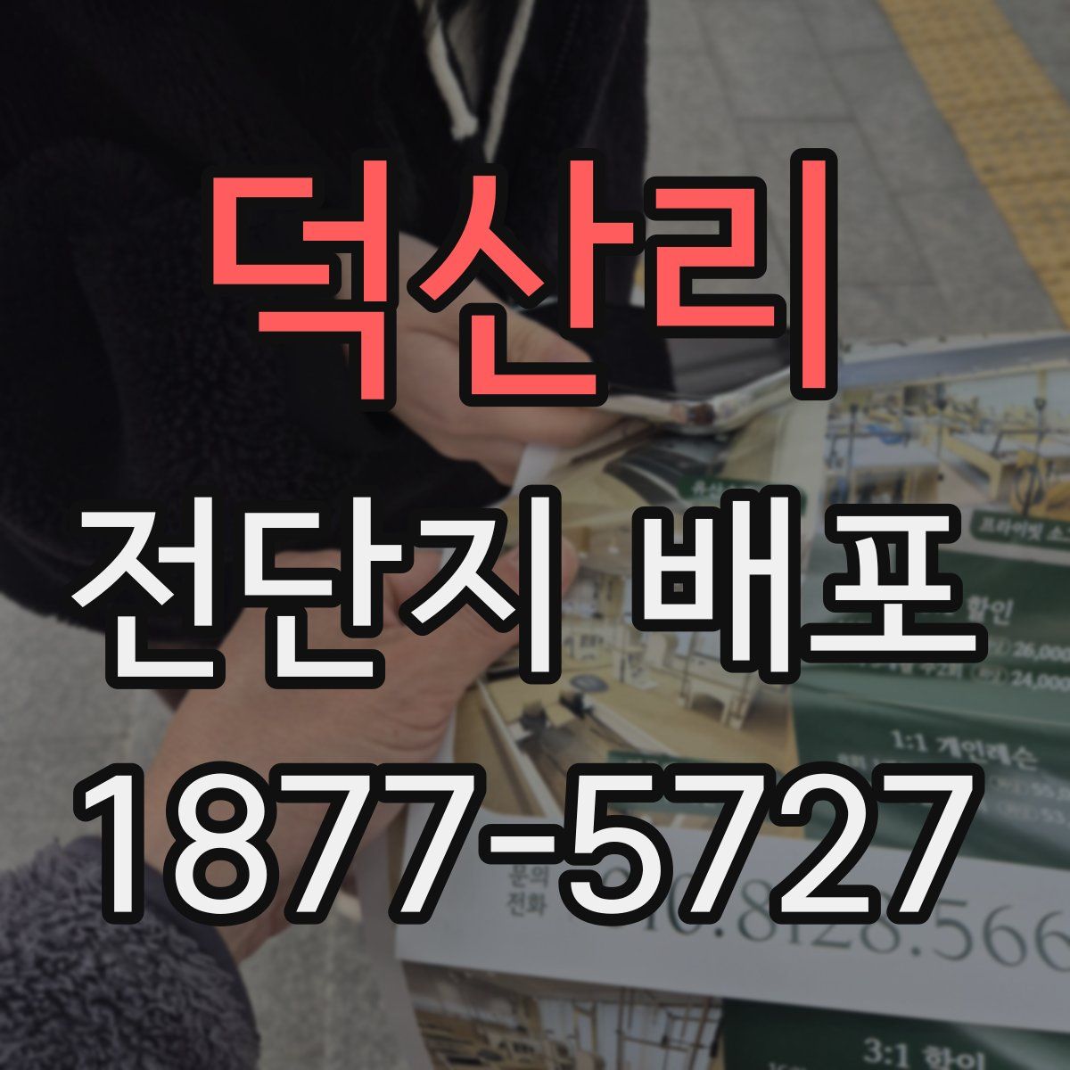 덕산리 전단지 배포