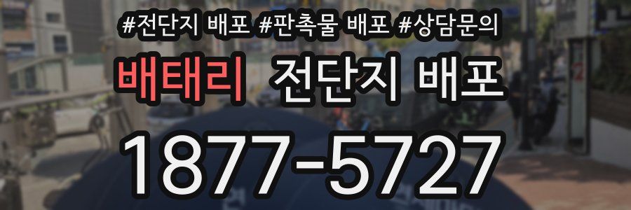 배태리 전단지 배포