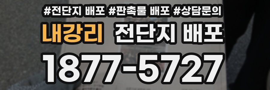 내강리 전단지 배포