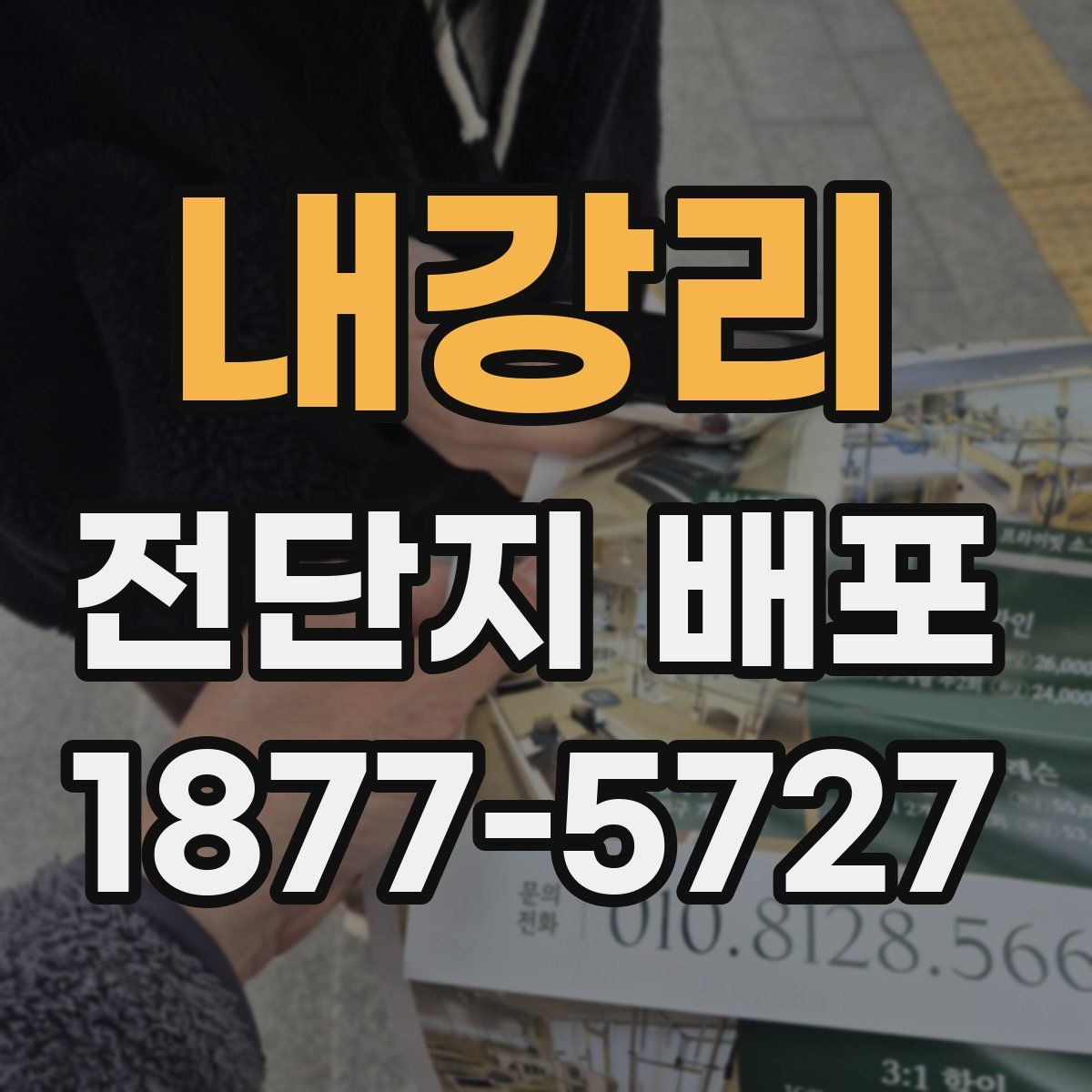 내강리 전단지 배포