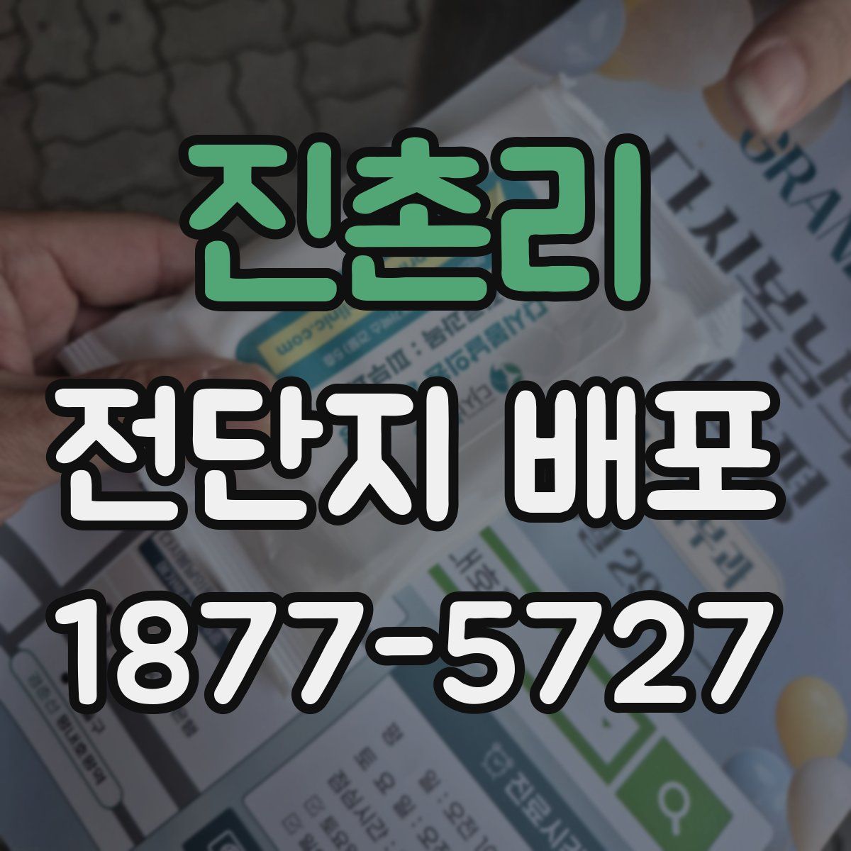 진촌리 전단지 배포