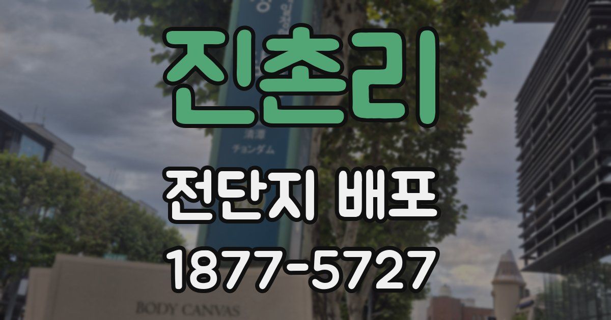 진촌리 전단지 배포