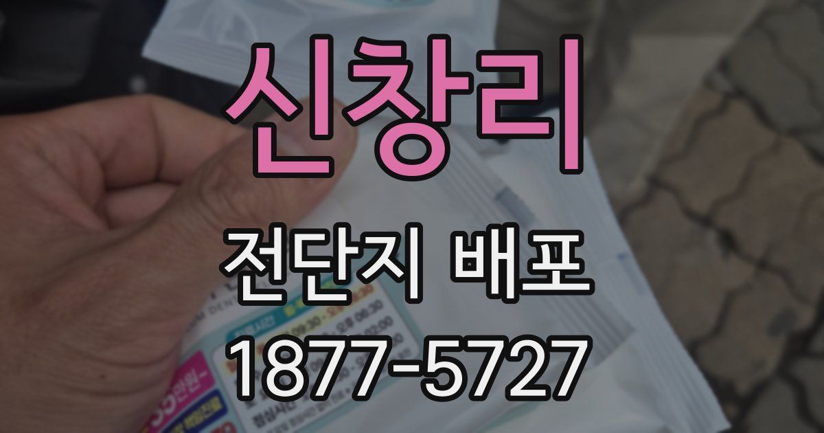 신창리 전단지 배포