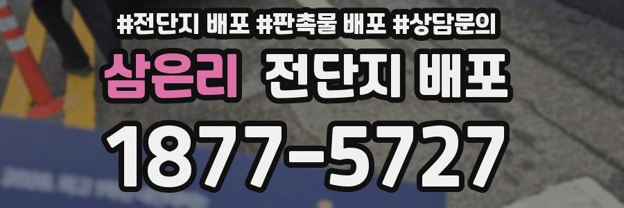 삼은리 전단지 배포