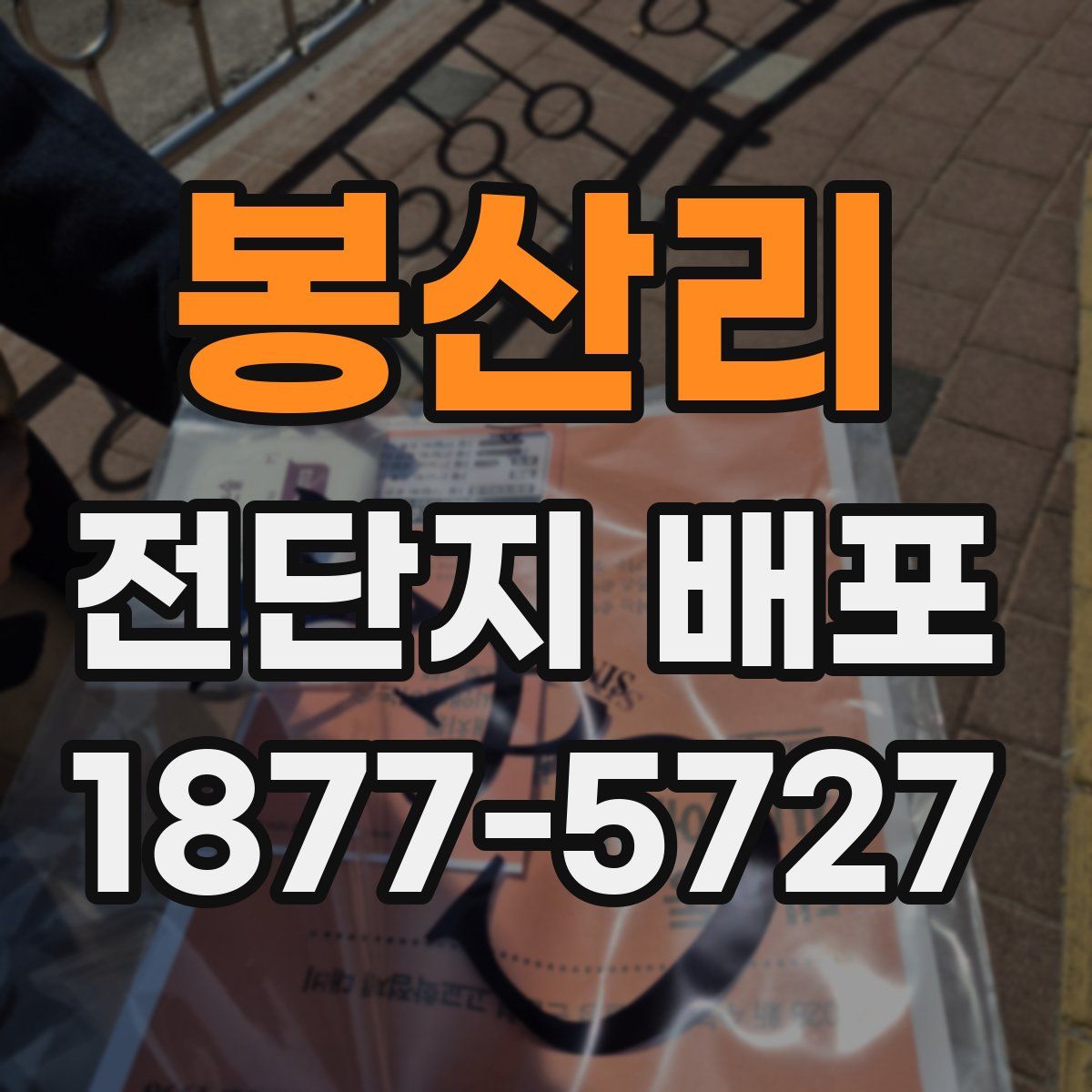 봉산리 전단지 배포