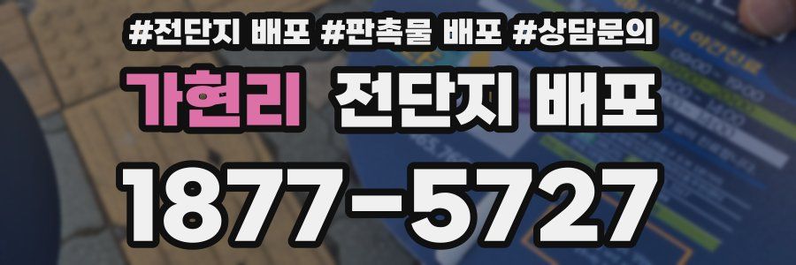가현리 전단지 배포