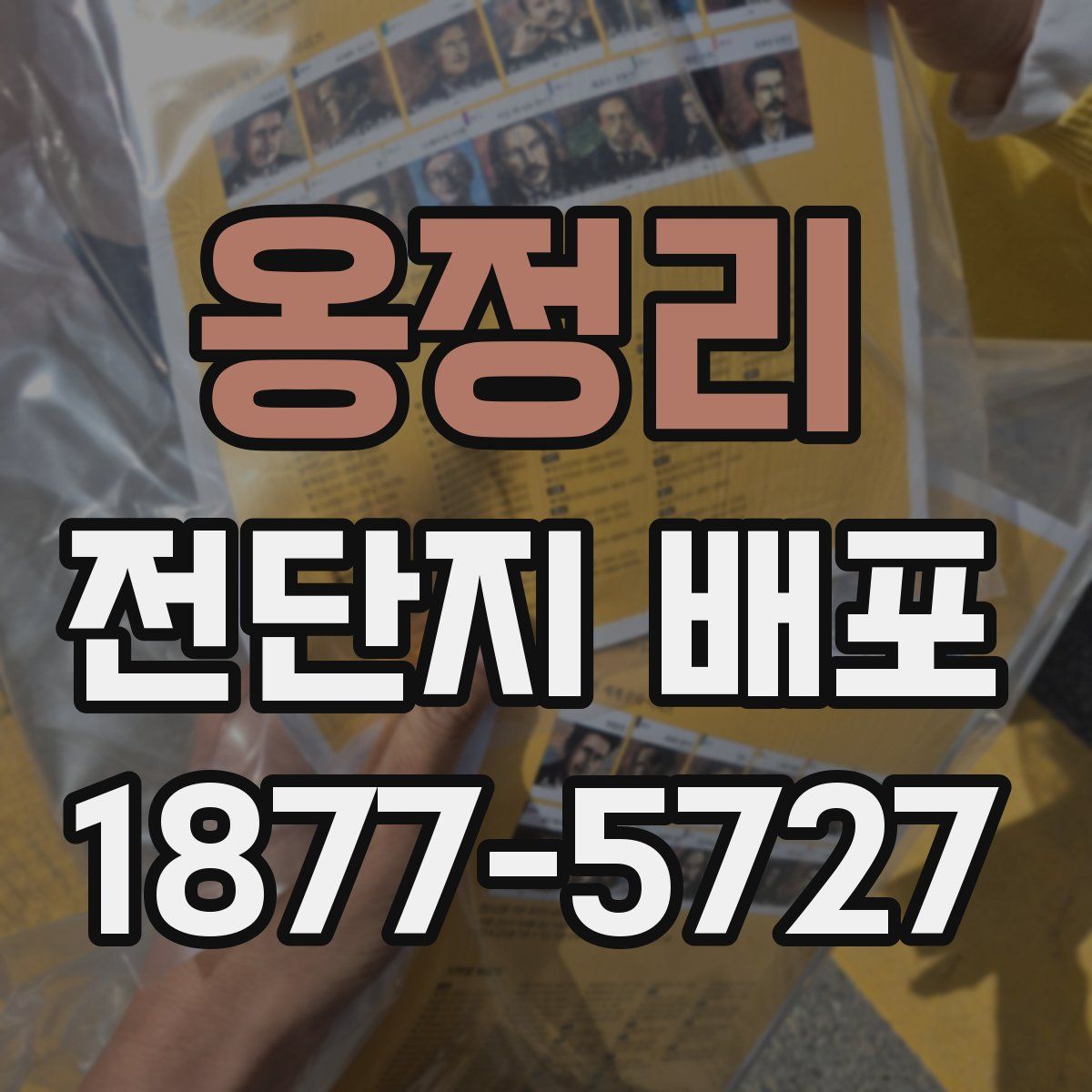 옹정리 전단지 배포