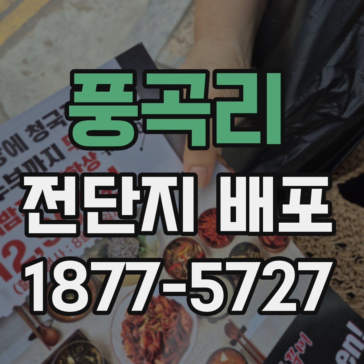 풍곡리 전단지 배포