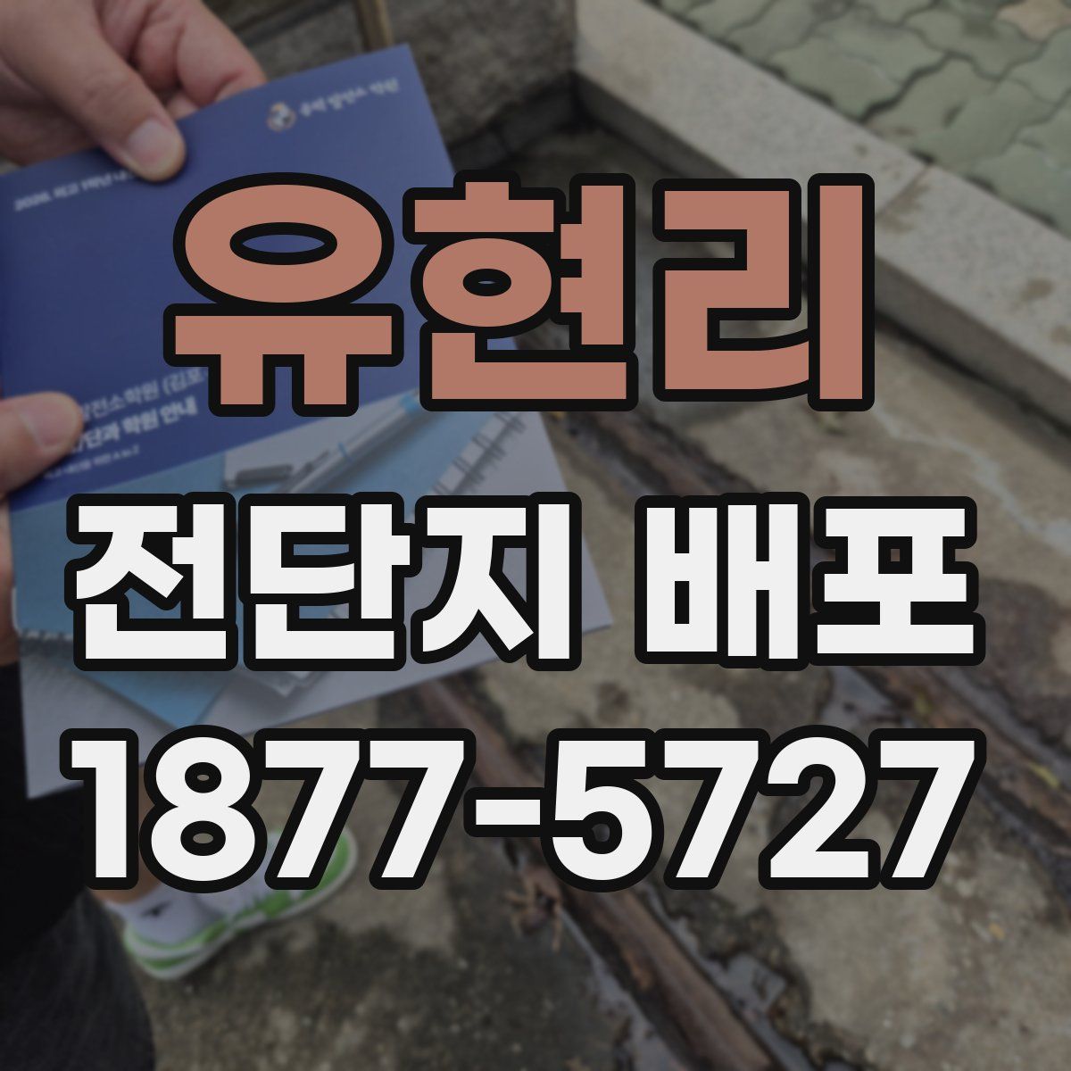 유현리 전단지 배포