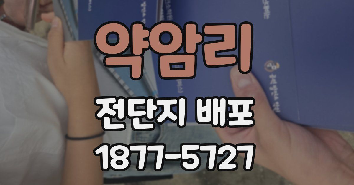 약암리 전단지 배포