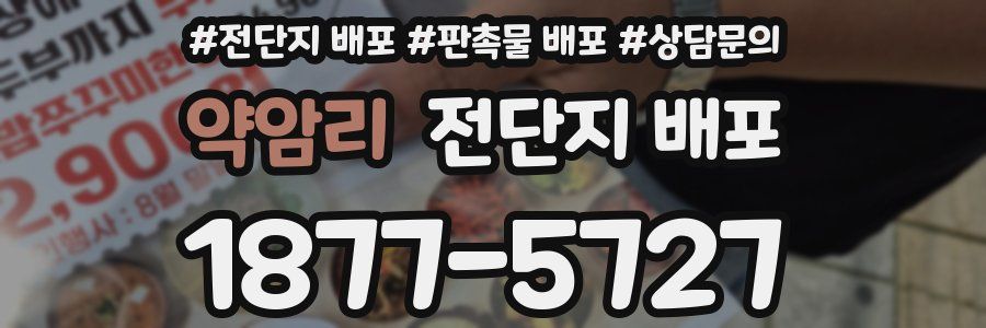 약암리 전단지 배포