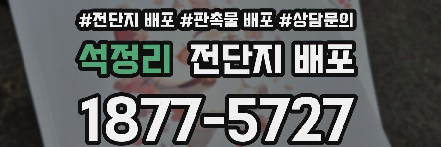 석정리 전단지 배포