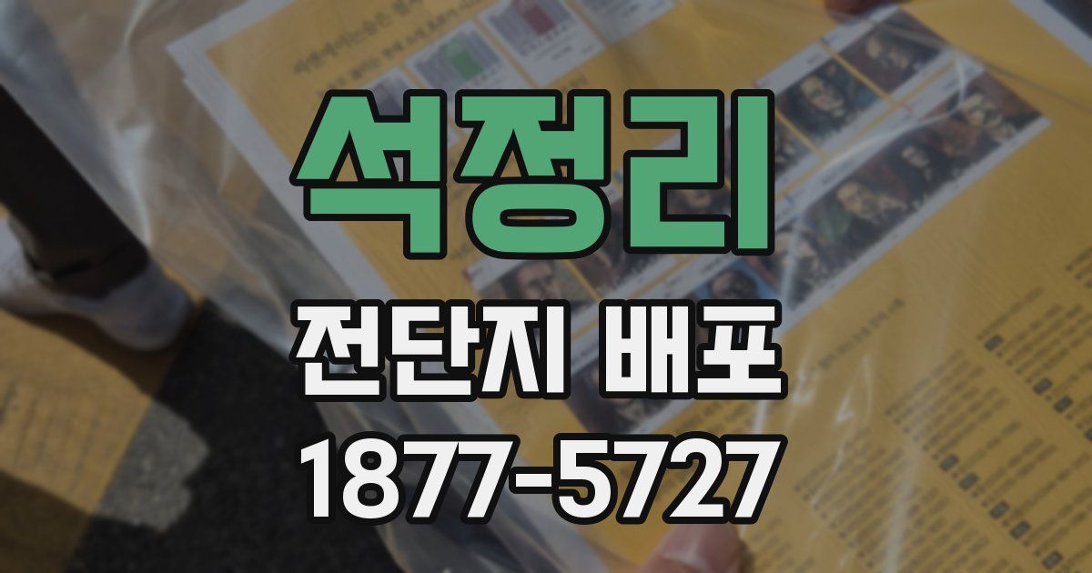 석정리 전단지 배포
