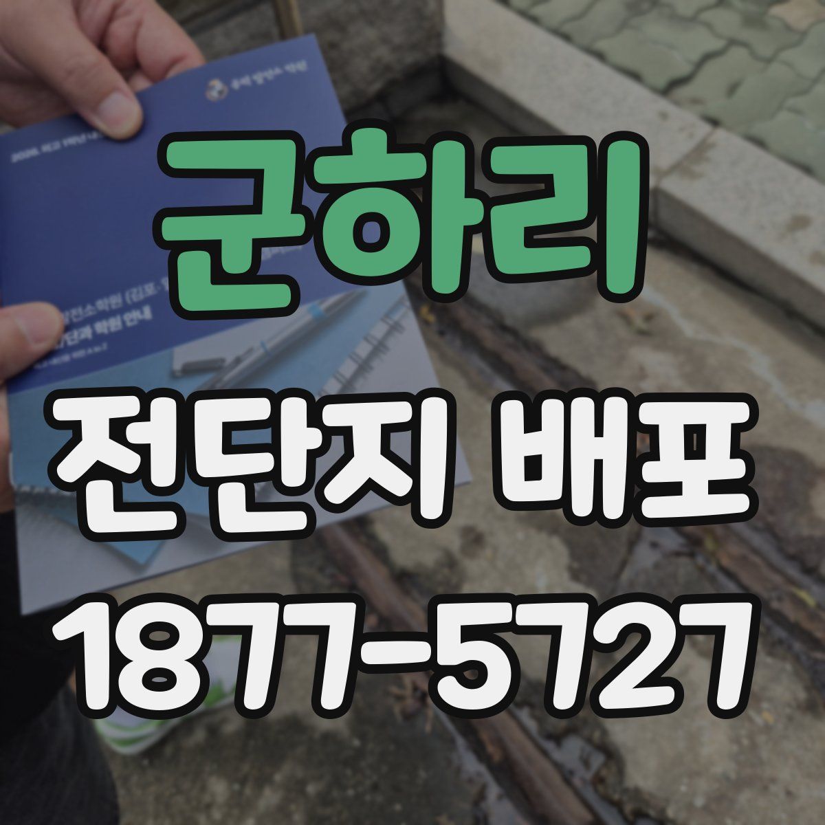 군하리 전단지 배포