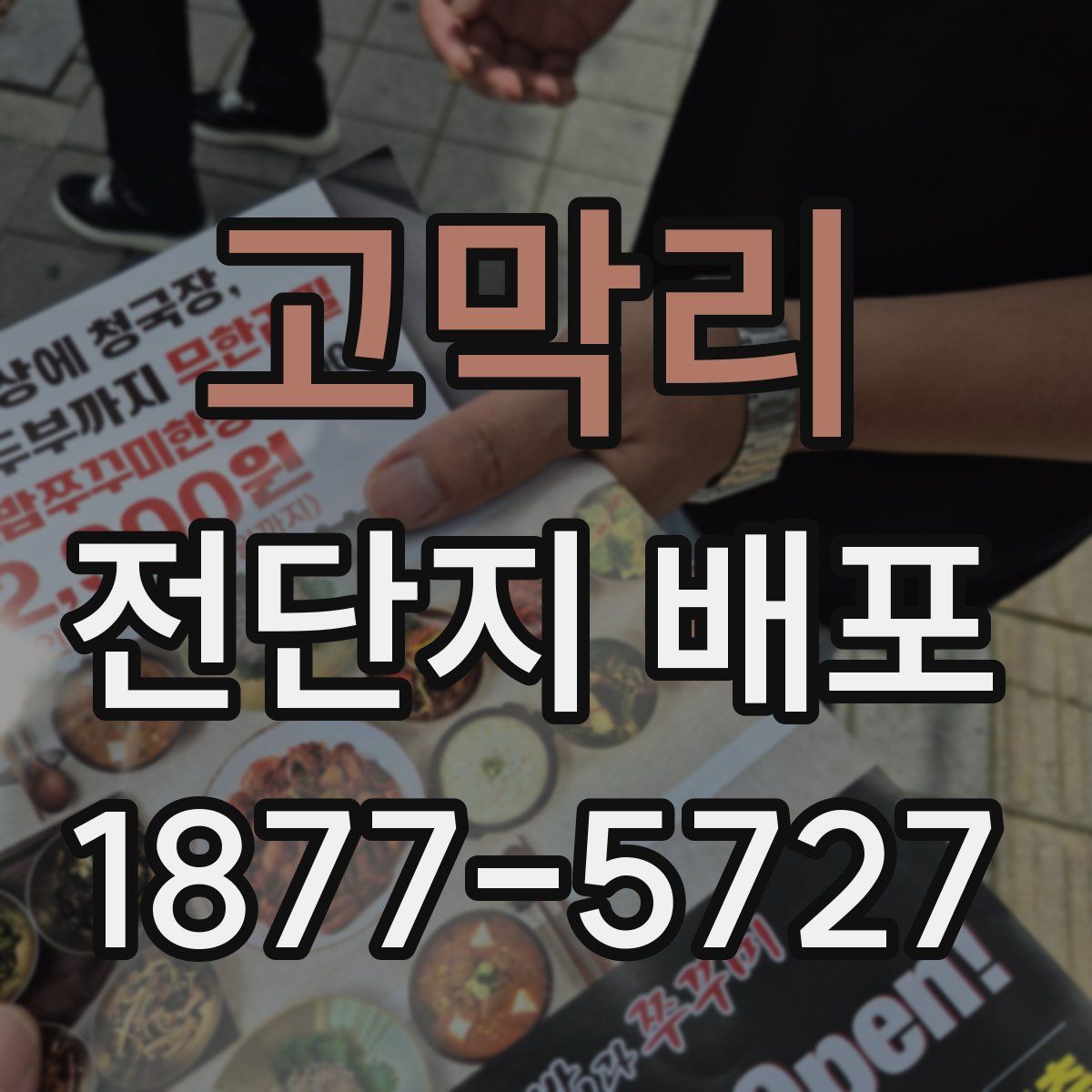 고막리 전단지 배포