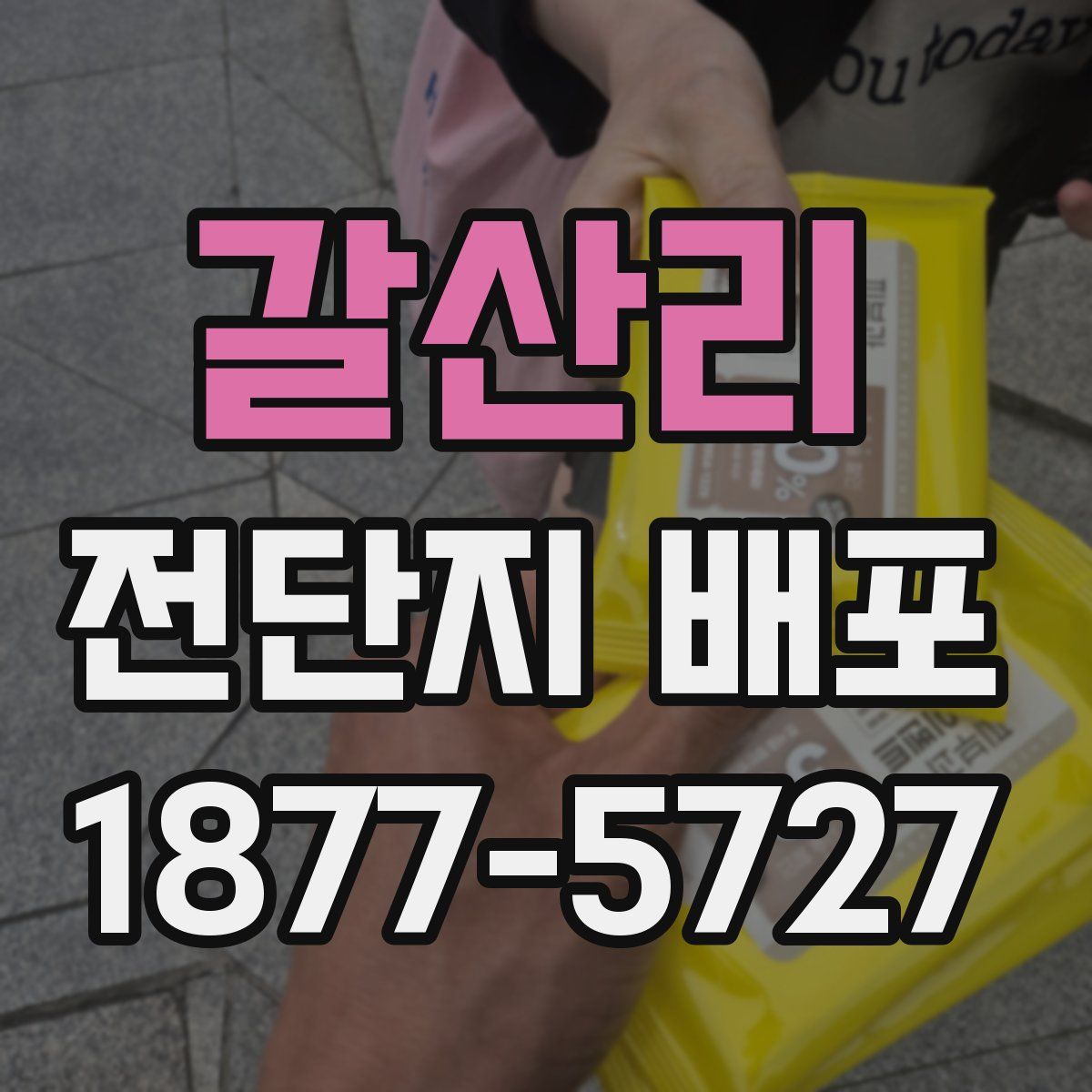 갈산리 전단지 배포