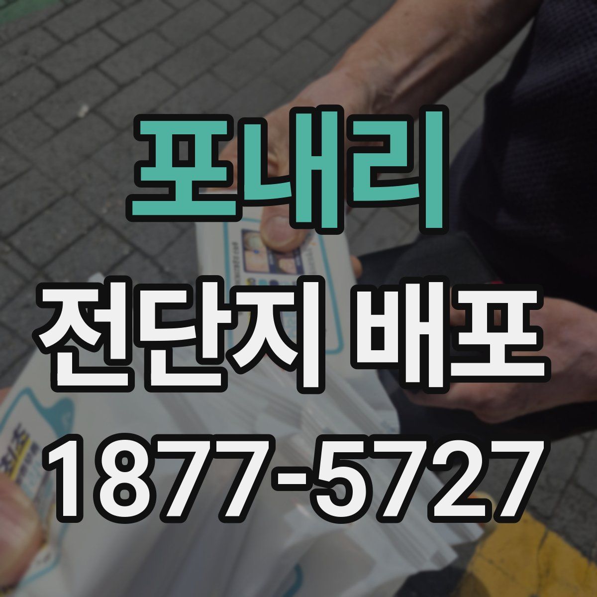 포내리 전단지 배포