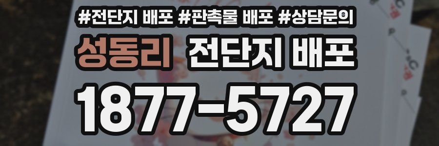 성동리 전단지 배포