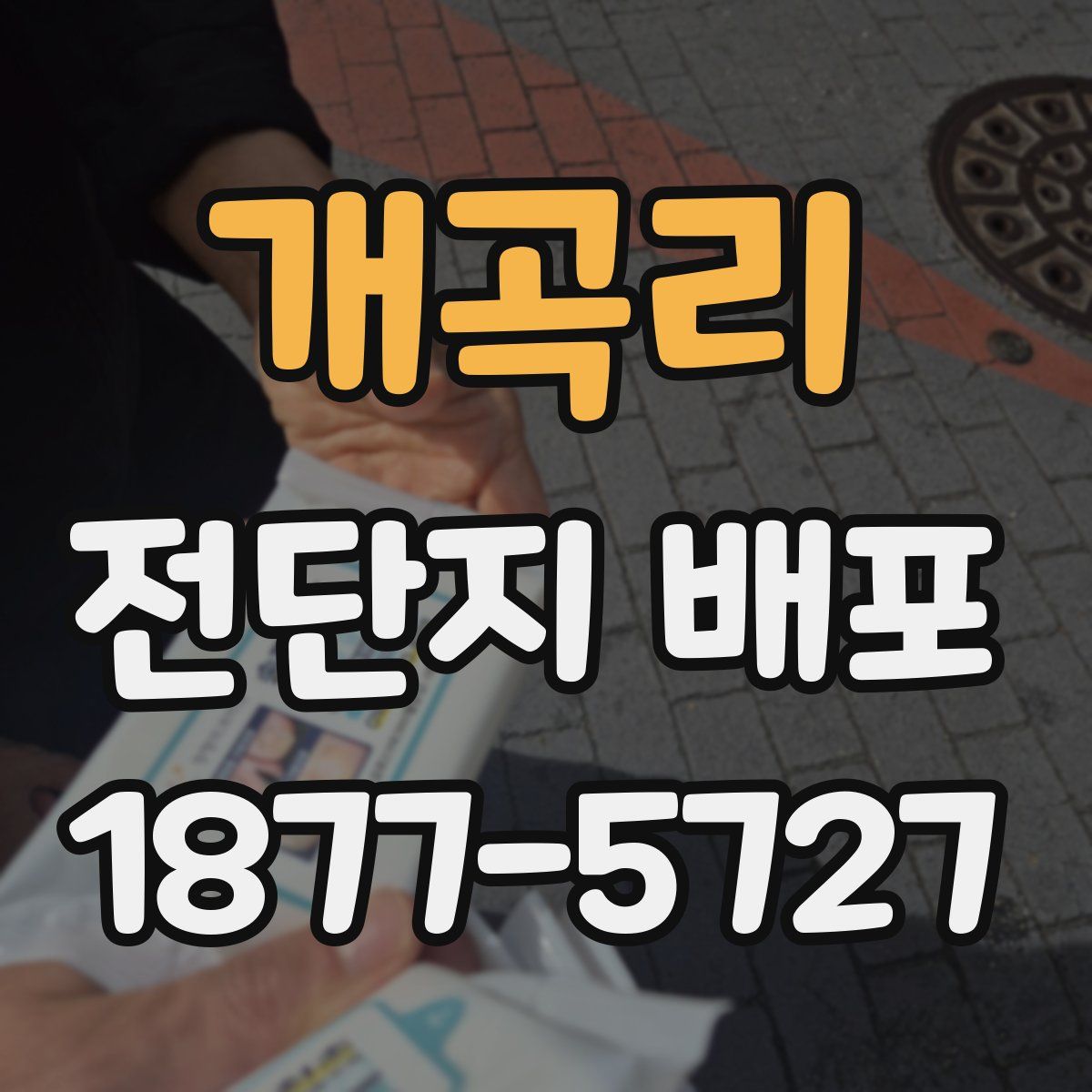 개곡리 전단지 배포