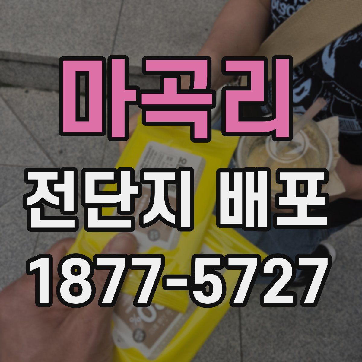 마곡리 전단지 배포