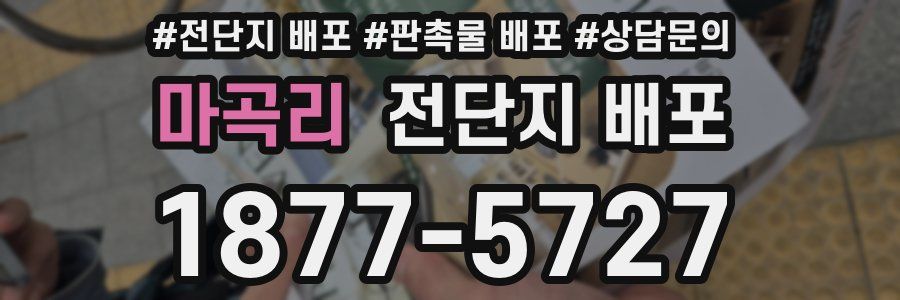 마곡리 전단지 배포