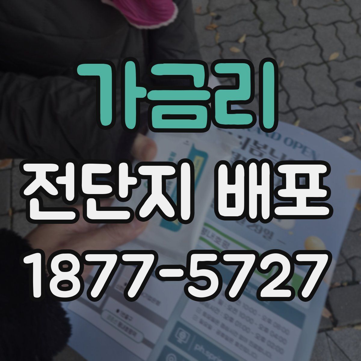 가금리 전단지 배포