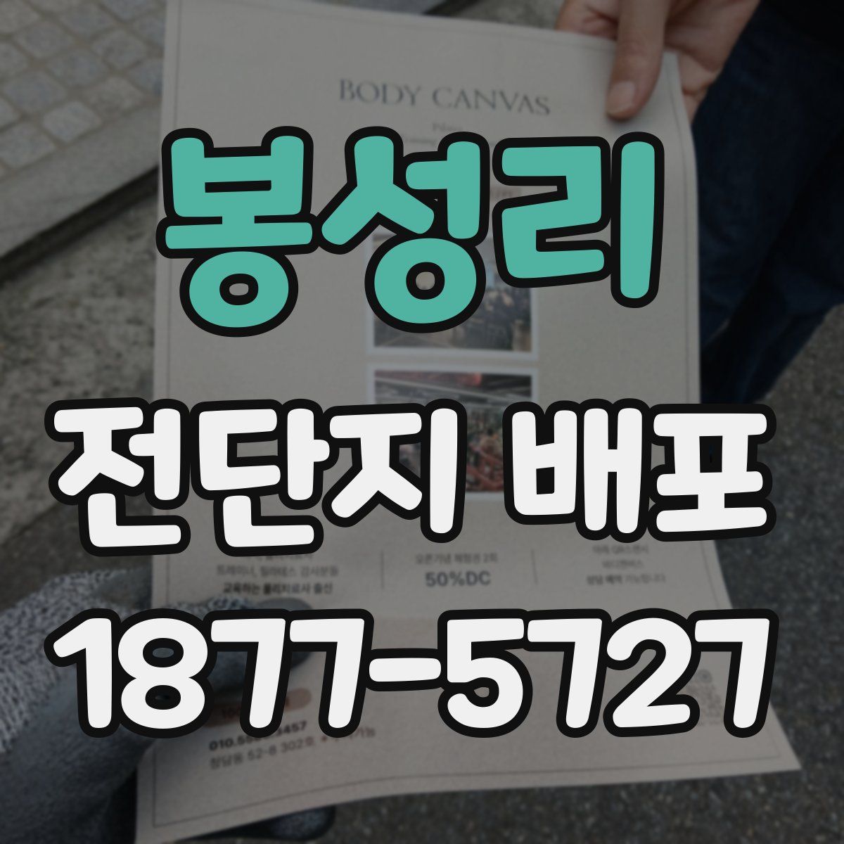 봉성리 전단지 배포