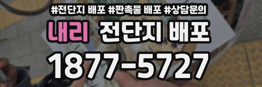 내리 전단지 배포