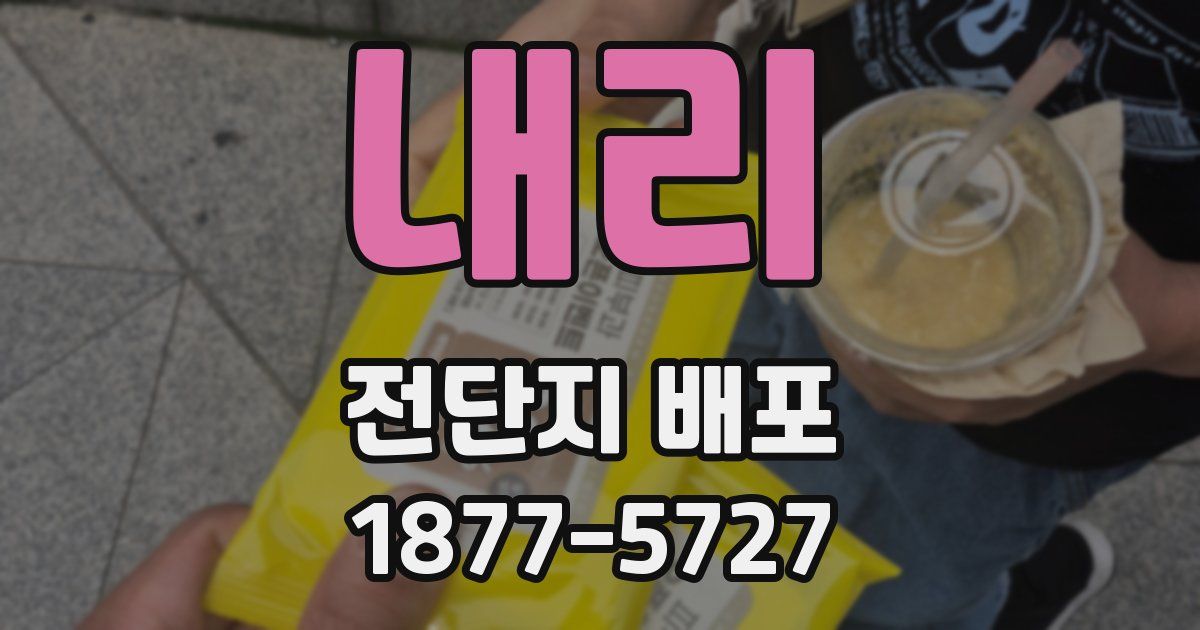 내리 전단지 배포
