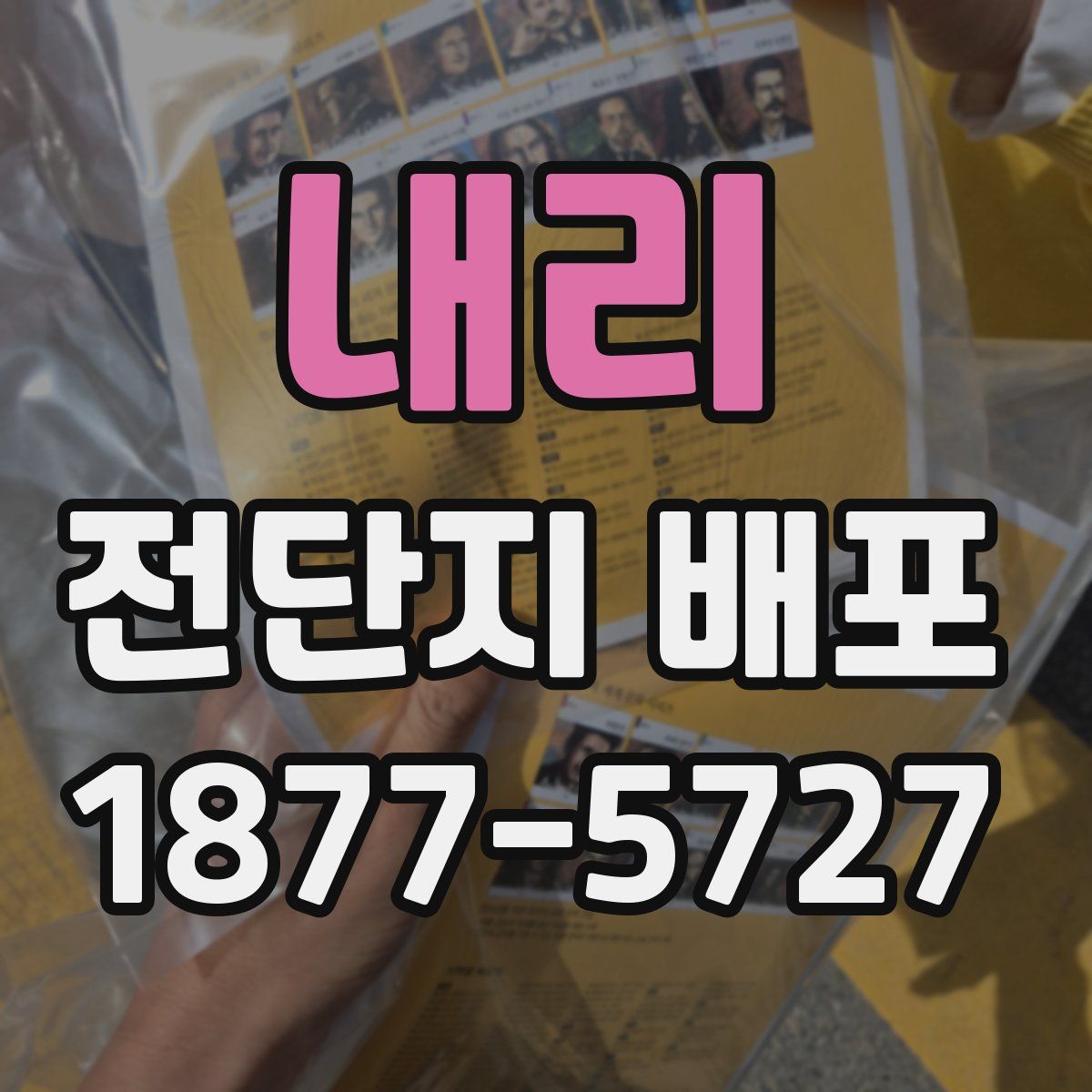 내리 전단지 배포