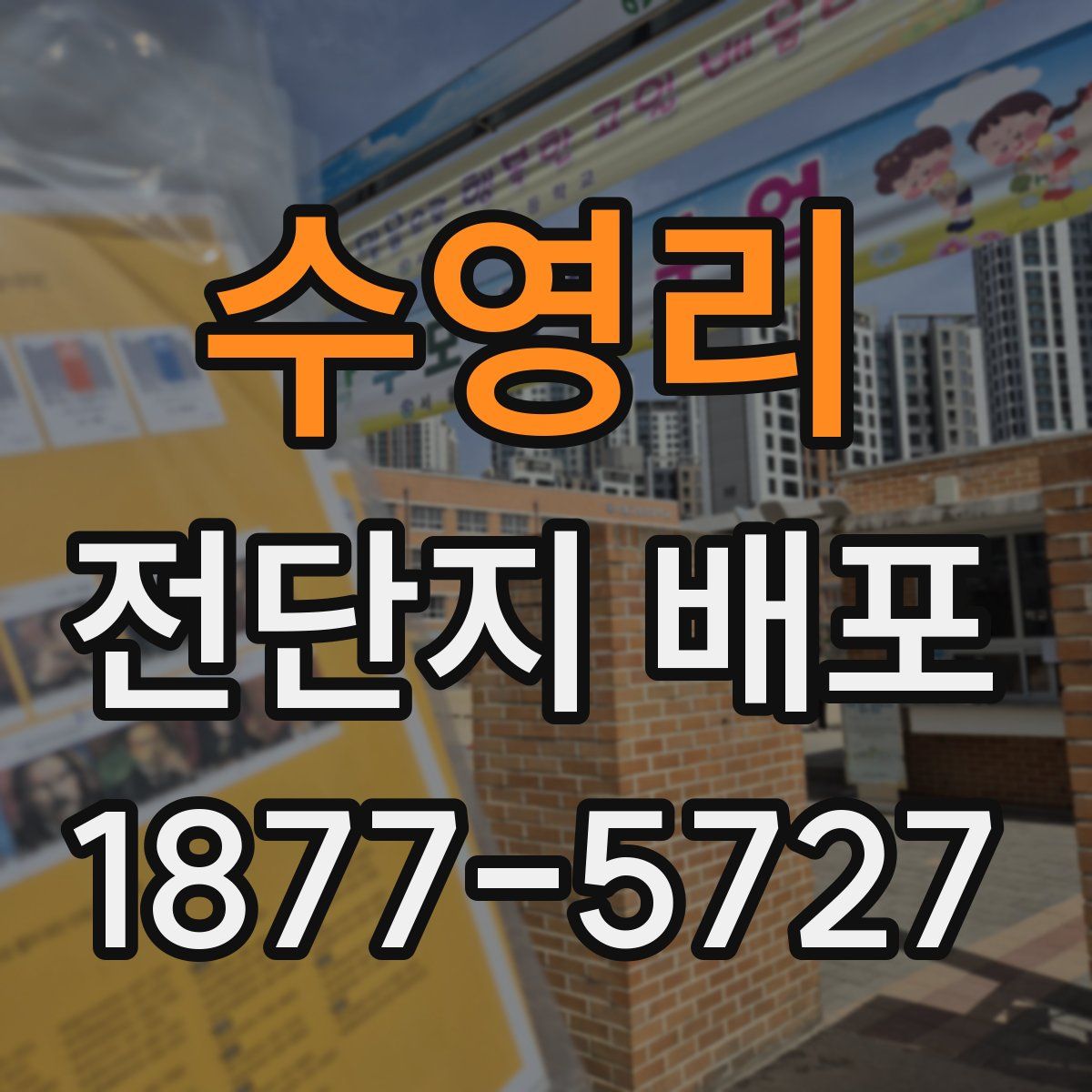 수영리 전단지 배포