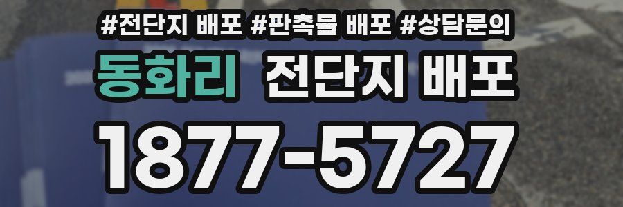 동화리 전단지 배포