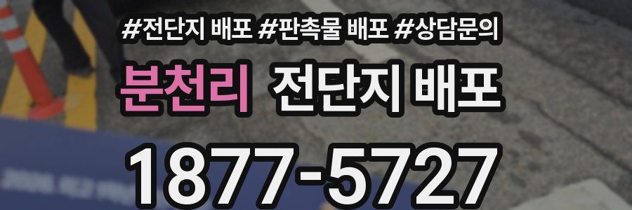 분천리 전단지 배포