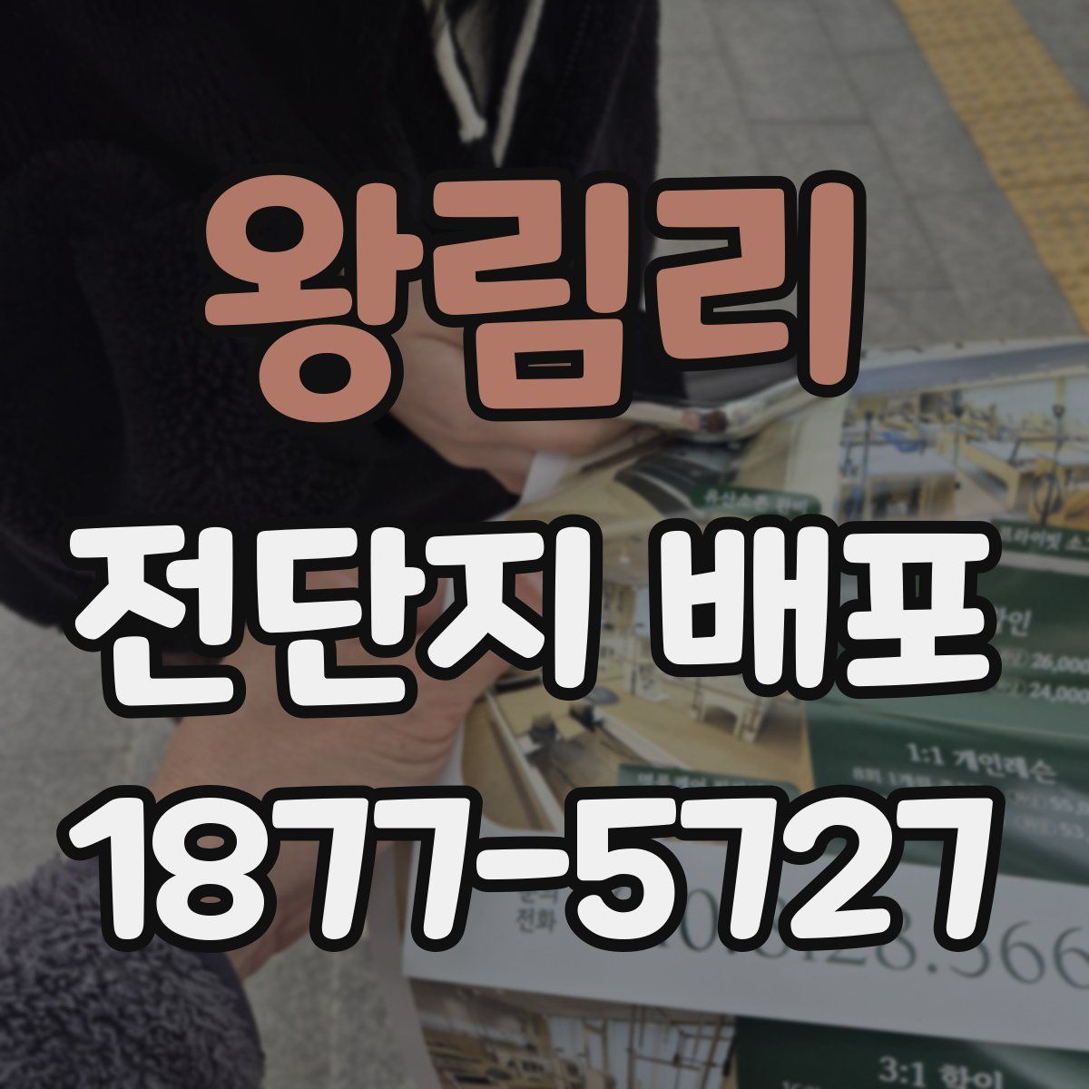 왕림리 전단지 배포
