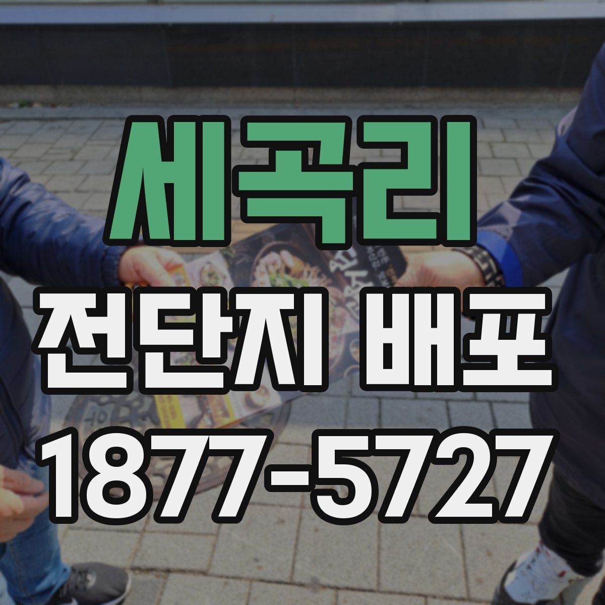 세곡리 전단지 배포