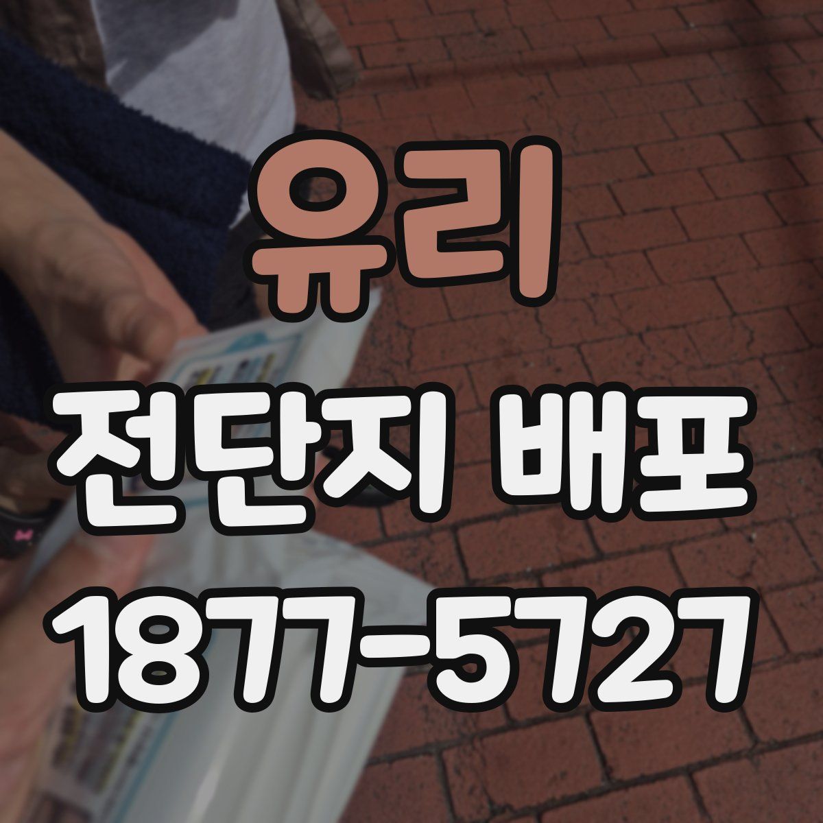 유리 전단지 배포