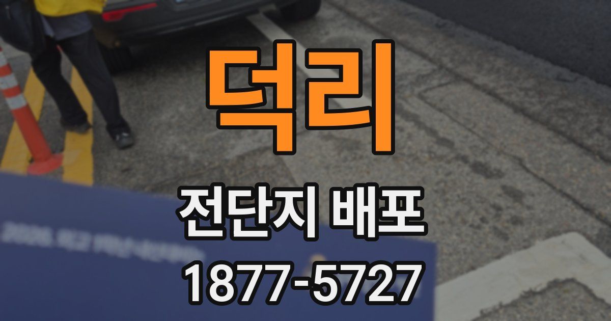 덕리 전단지 배포