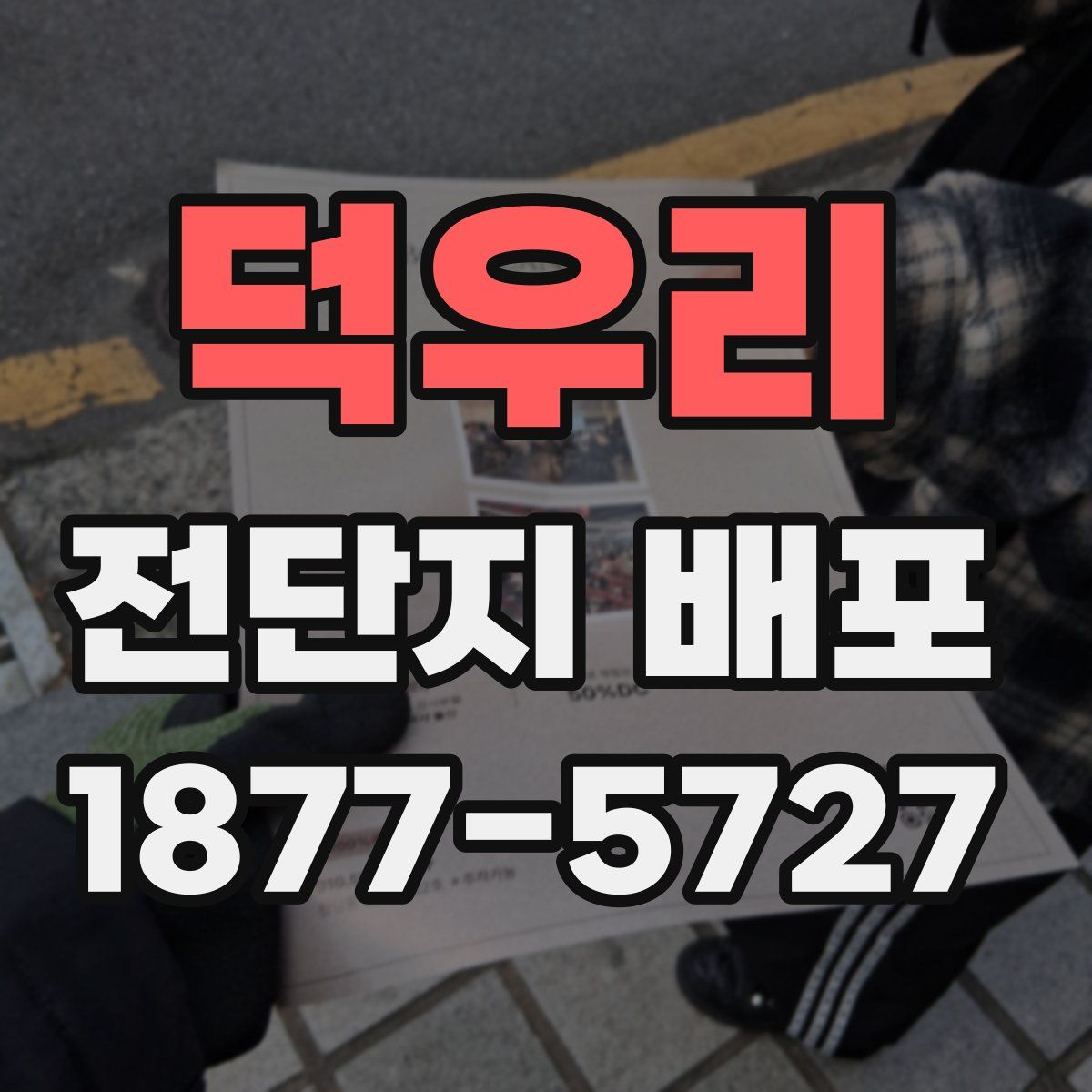 덕우리 전단지 배포
