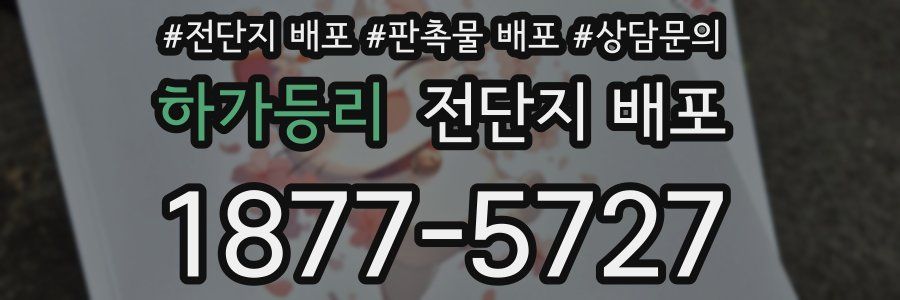 하가등리 전단지 배포