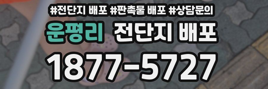 운평리 전단지 배포
