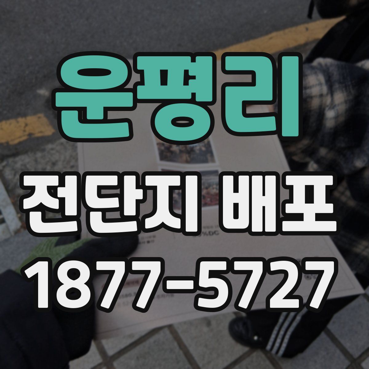 운평리 전단지 배포