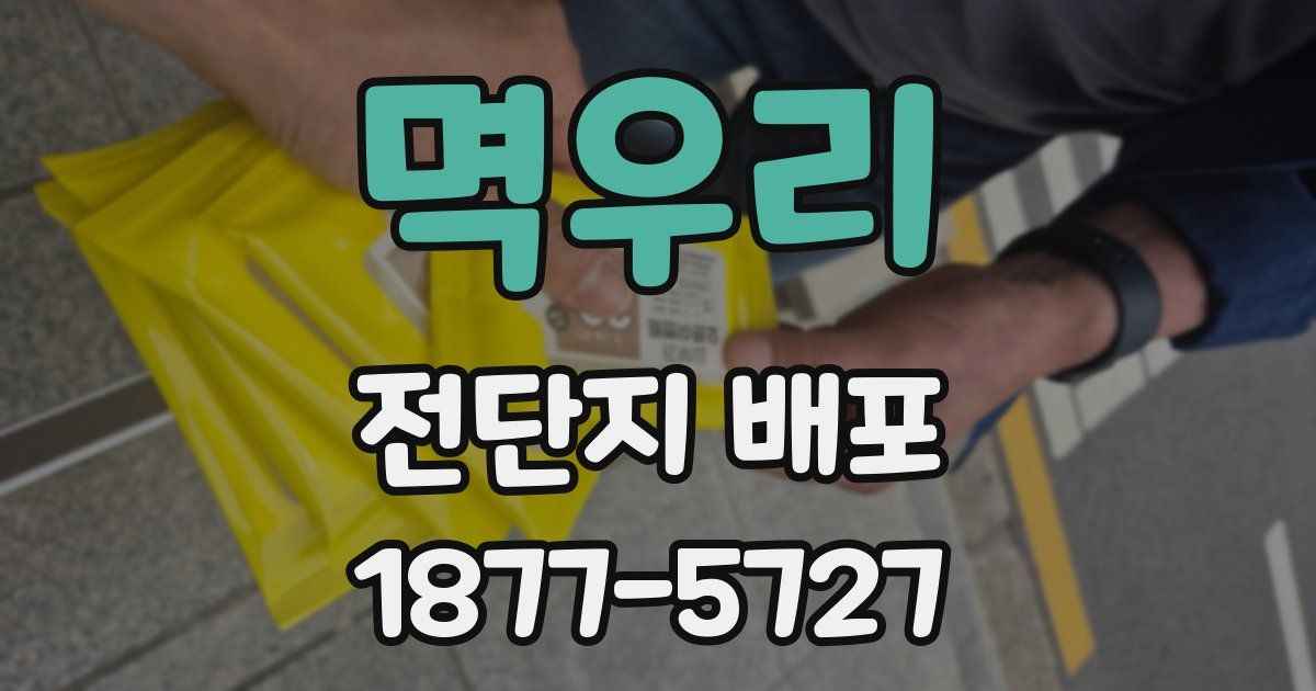 멱우리 전단지 배포