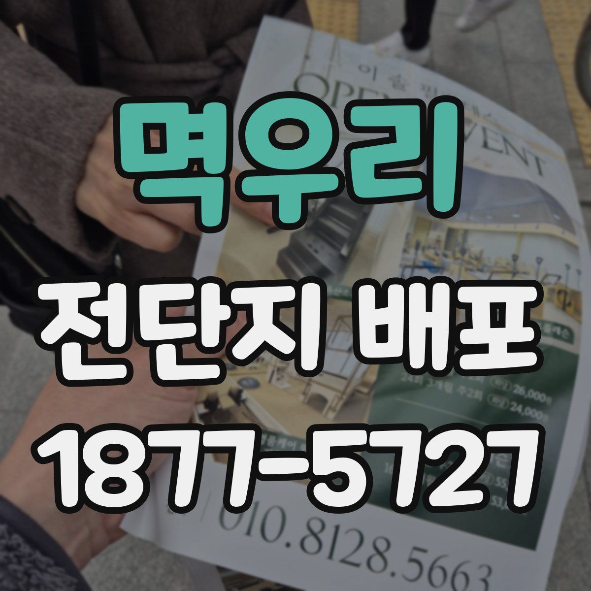 멱우리 전단지 배포
