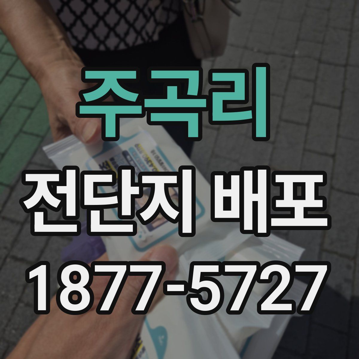 주곡리 전단지 배포