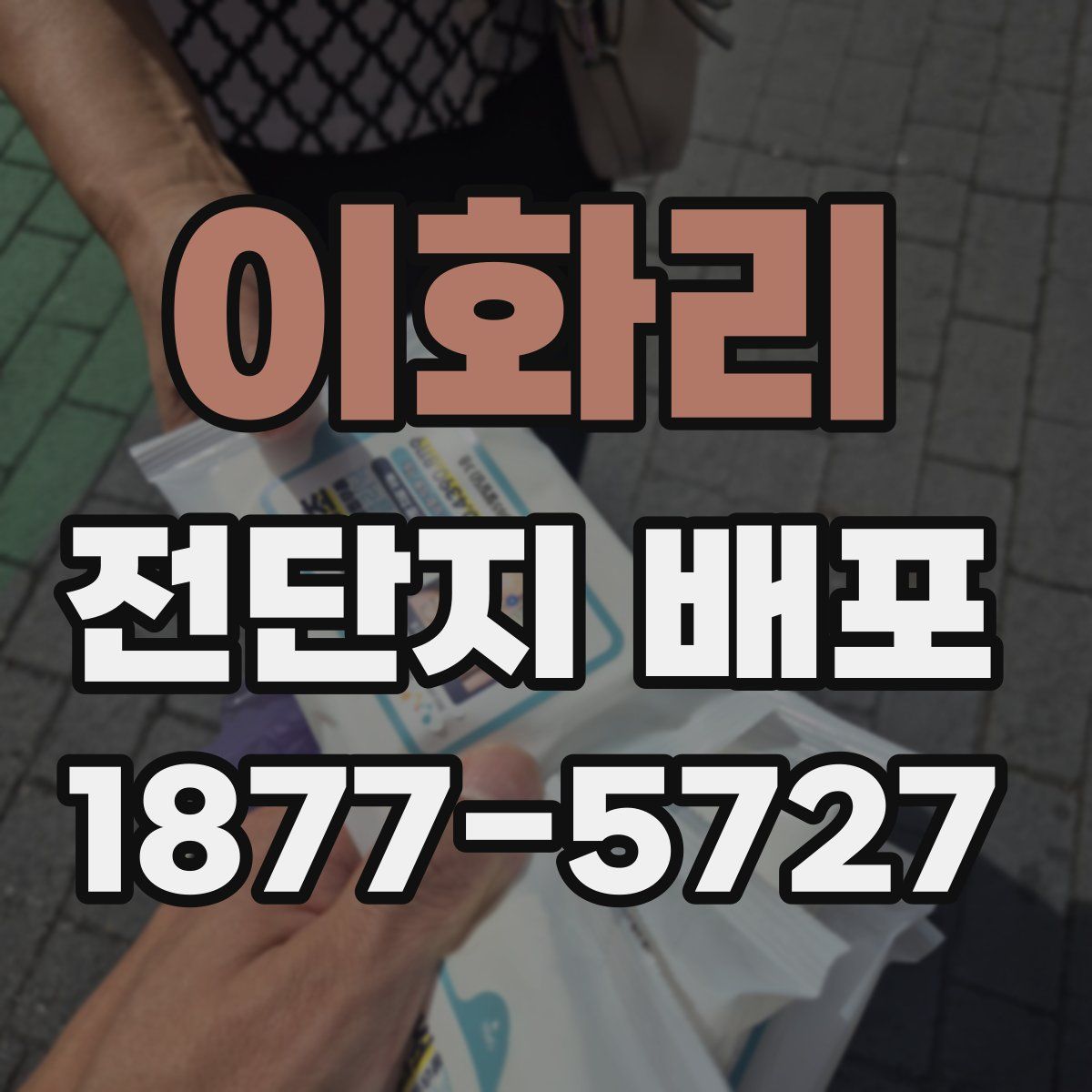 이화리 전단지 배포