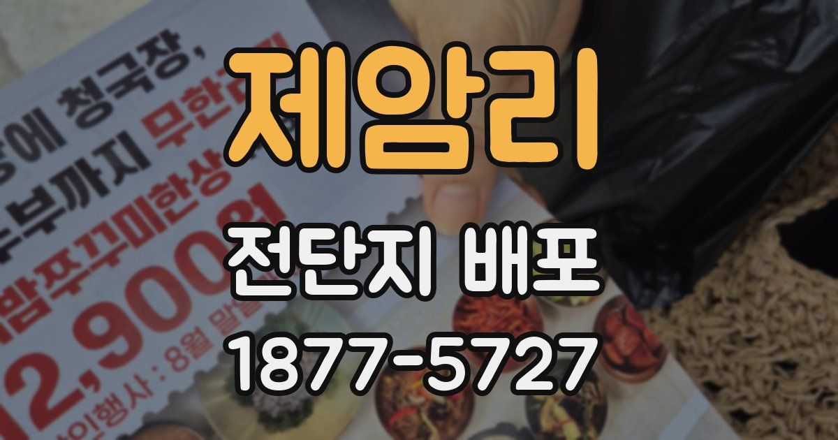 제암리 전단지 배포