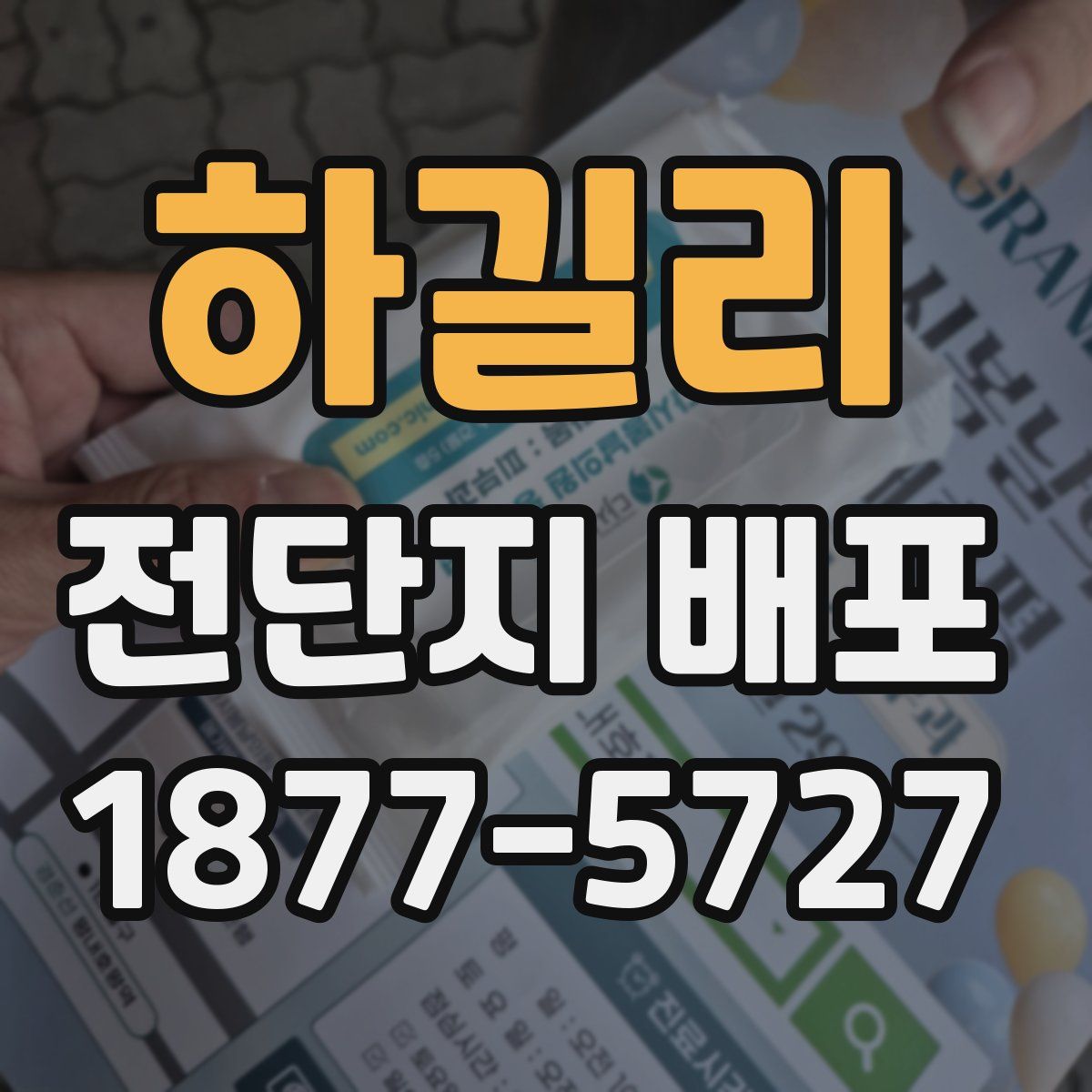 하길리 전단지 배포