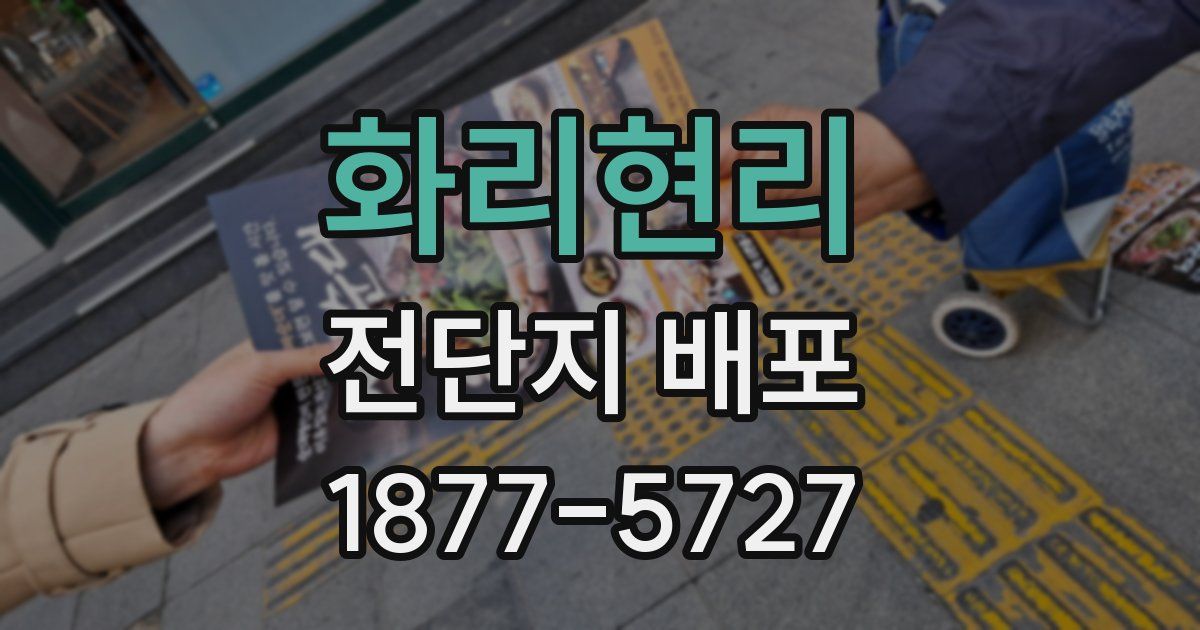 화리현리 전단지 배포