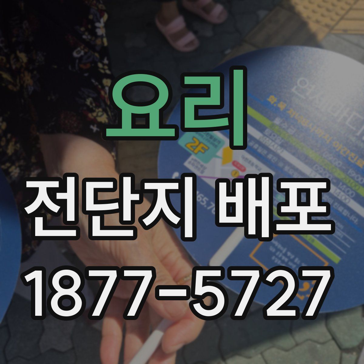 요리 전단지 배포