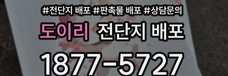 도이리 전단지 배포